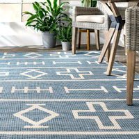 Nuloom Holland Ethnic Symbols Nho2838B Blue Area Rug