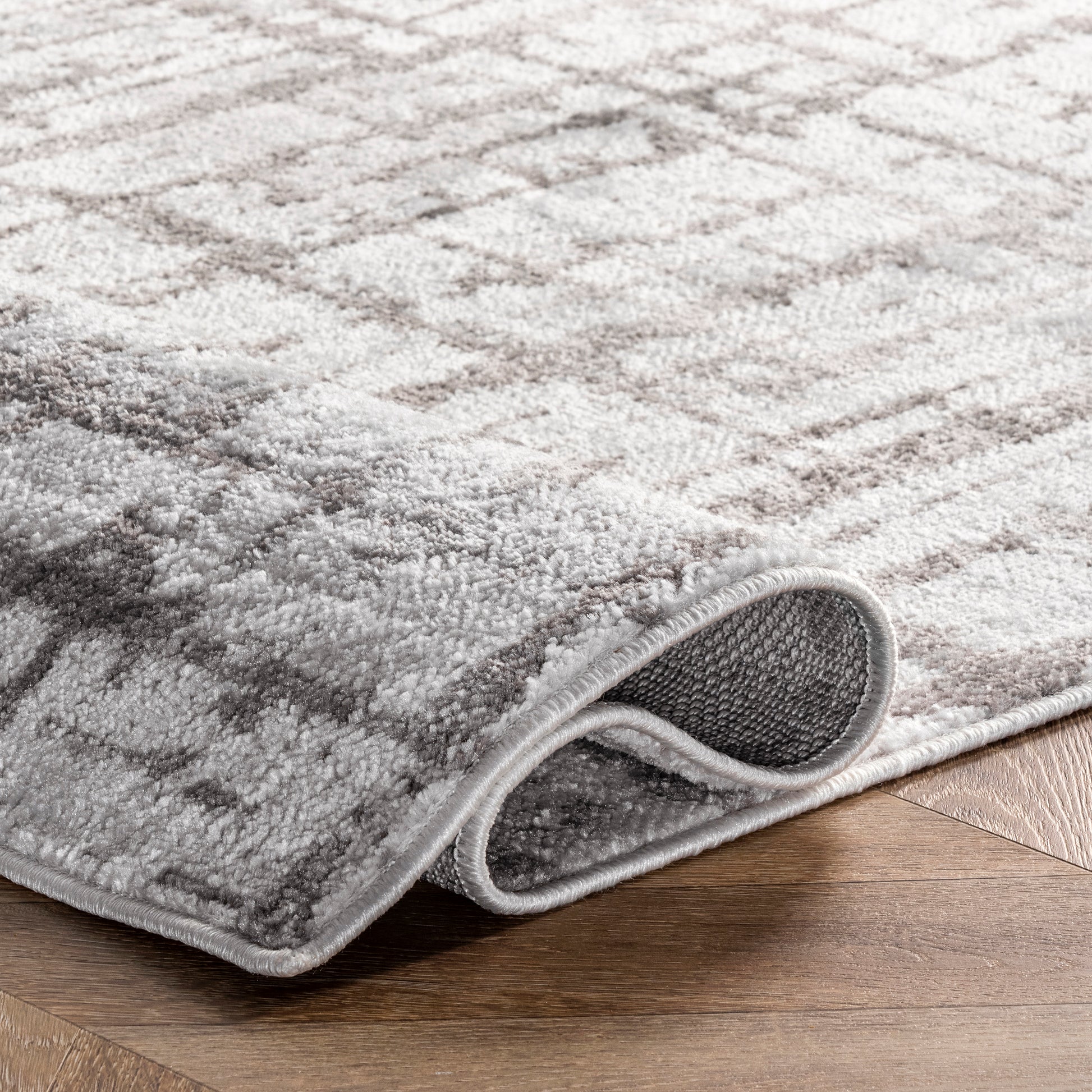 Nuloom Annie Crosshatch Nan2440A Light Gray Area Rug