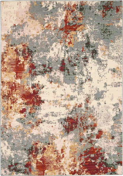 Nourison Artworks Atw01 Slate Multi Organic / Abstract Area Rug