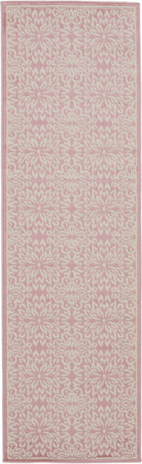 Nourison Jubilant Jub06 Ivory / Pink Damask Area Rug