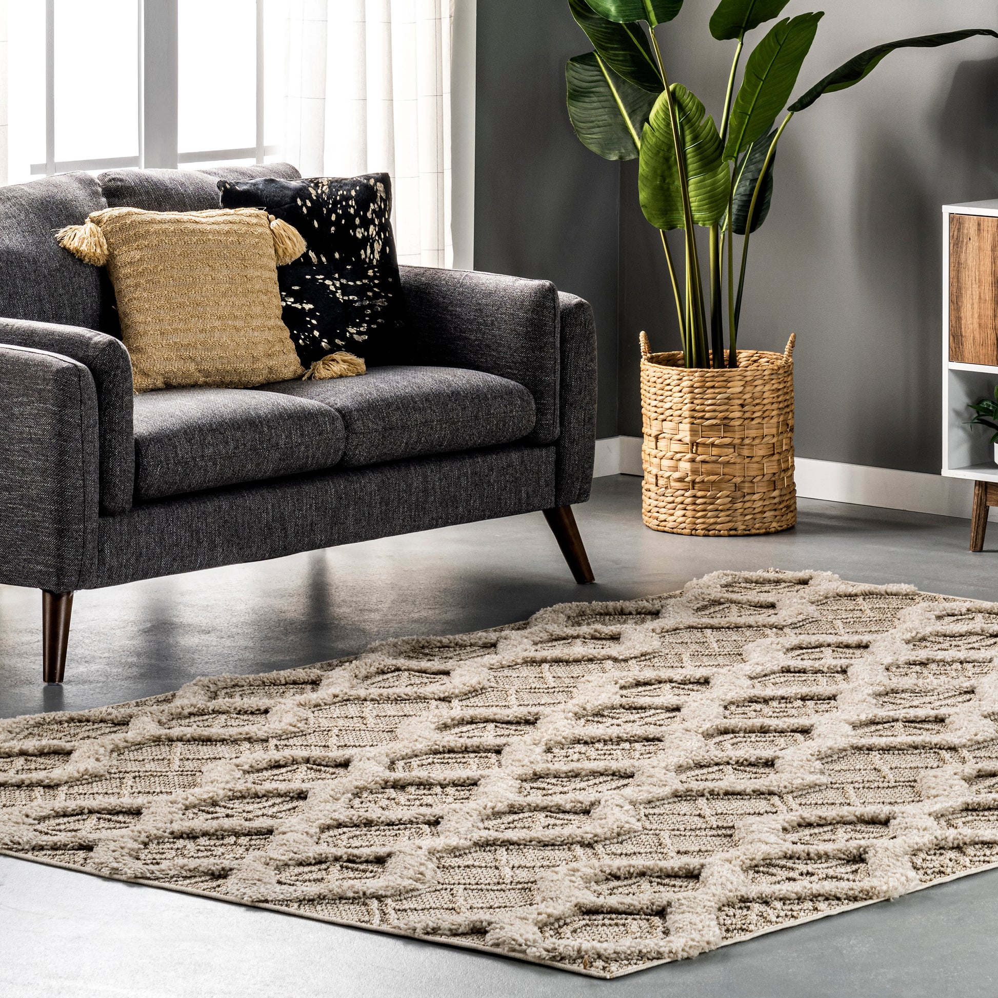 Nuloom Janis Honeycomb Nja3007A Beige Area Rug