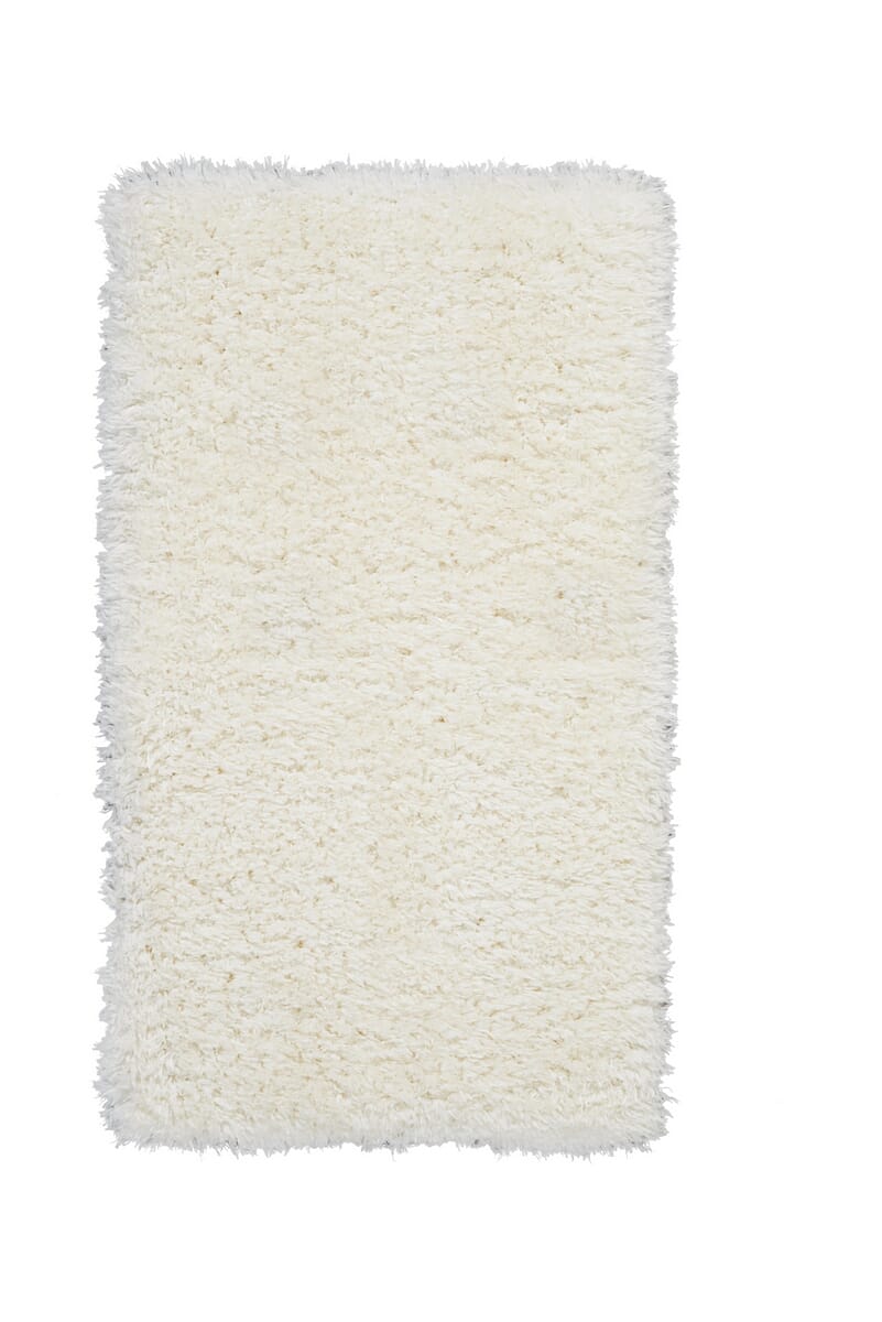 Nourison Luxe Shag Lxs01 White Shag Area Rug