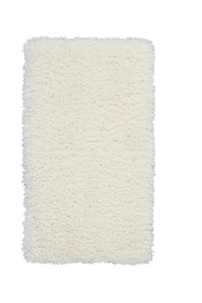 Nourison Luxe Shag Lxs01 White Shag Area Rug