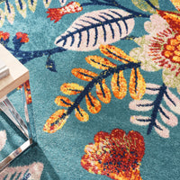 Nourison Allur Alr09 Turquoise Multicolor Area Rug