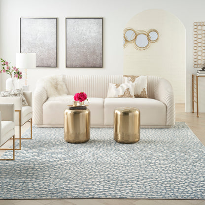 Nourison Joli Imhr4 Ivory/Blue/Grey Area Rug