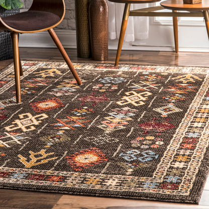 Nuloom Tribal Wilma Ntr2424A Brown Area Rug