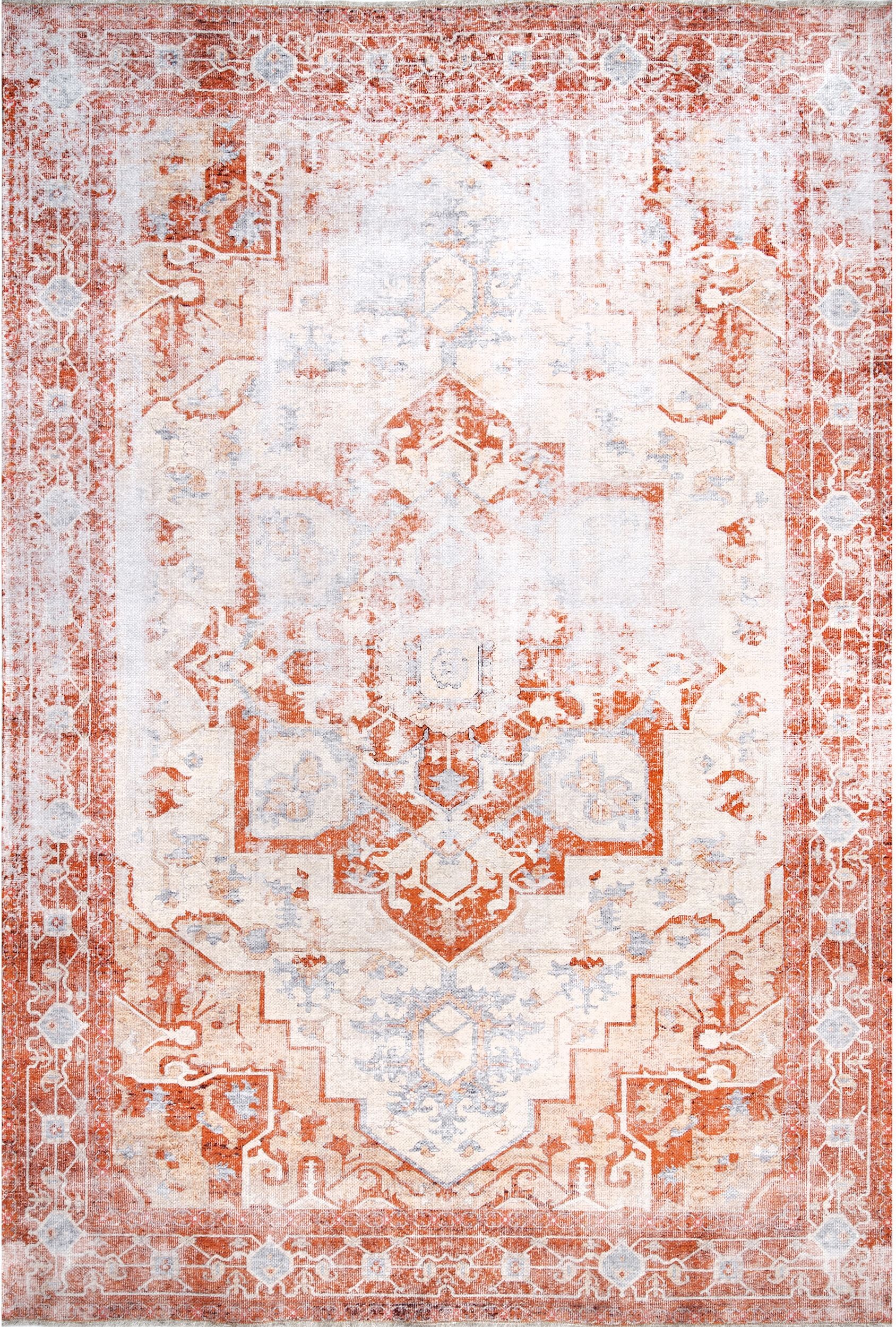 Nuloom Margaret Printed Regal Nma2601A Orange Area Rug