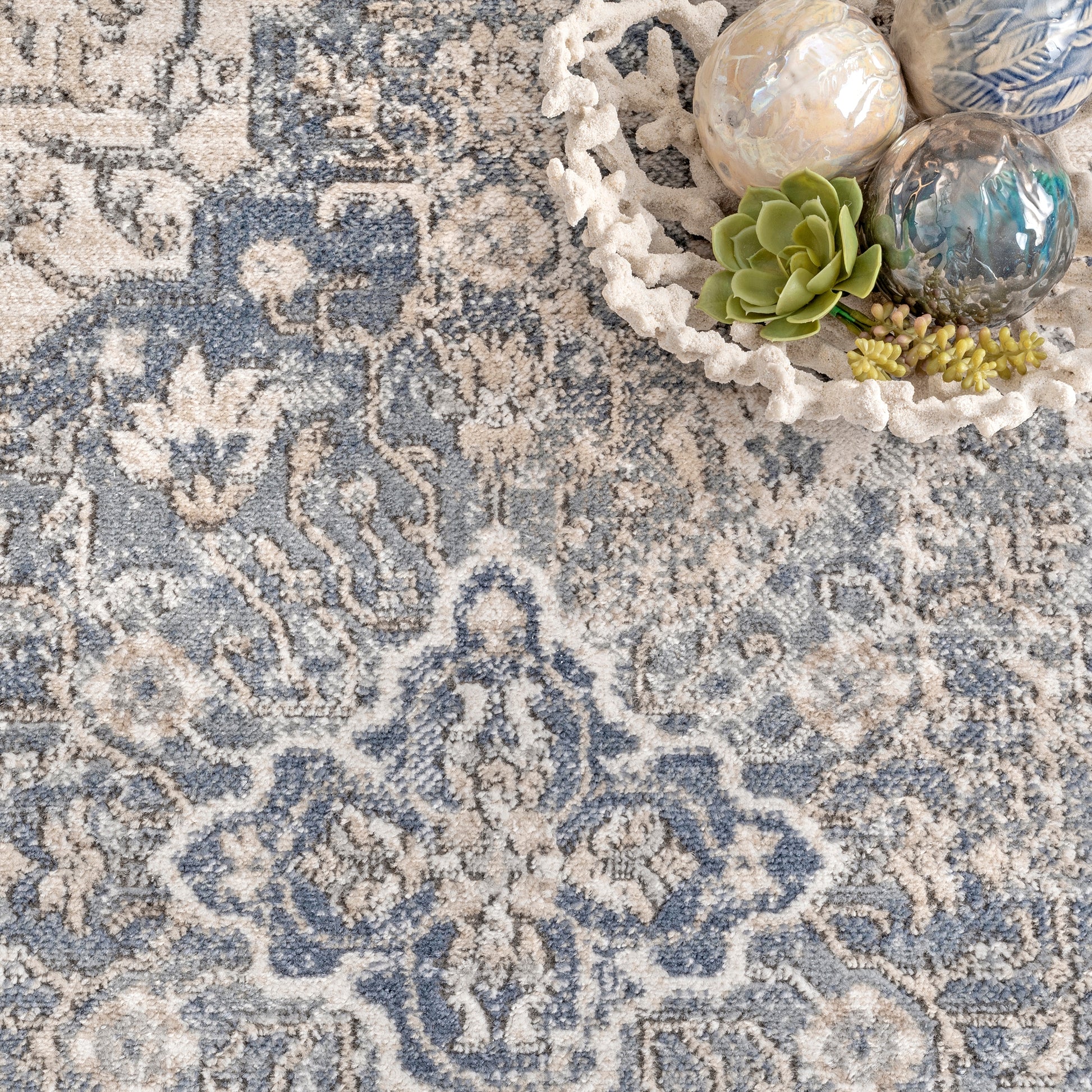 Nuloom Giovanna Plated Ngi2356A Blue Area Rug