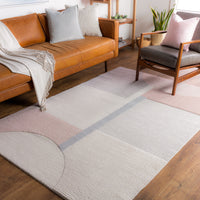 Surya Flux Xuf-1001 Pale Pink, Rose, Beige, Light Gray Area Rug