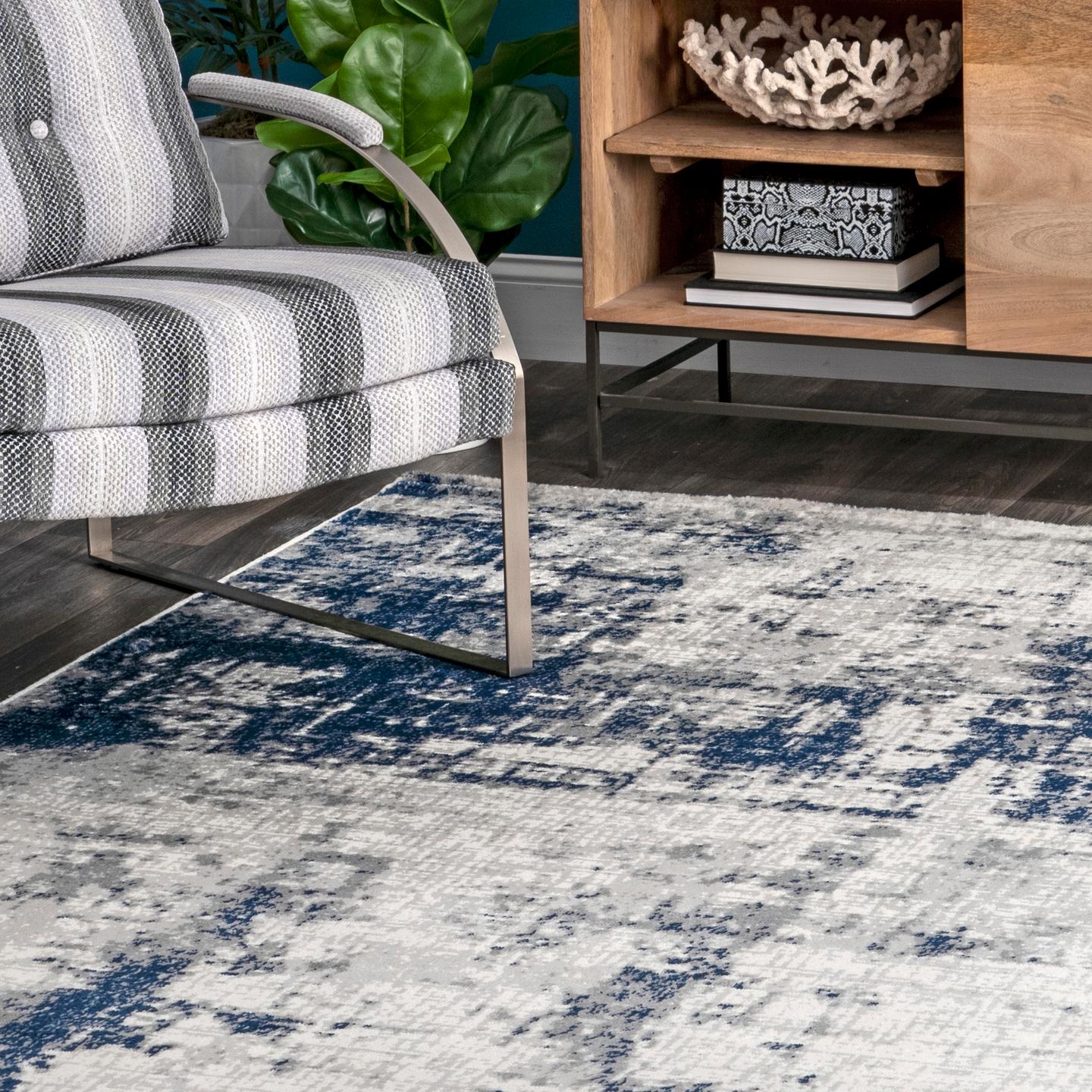 Nuloom Madalynn Modern Nma1436A Silver Area Rug