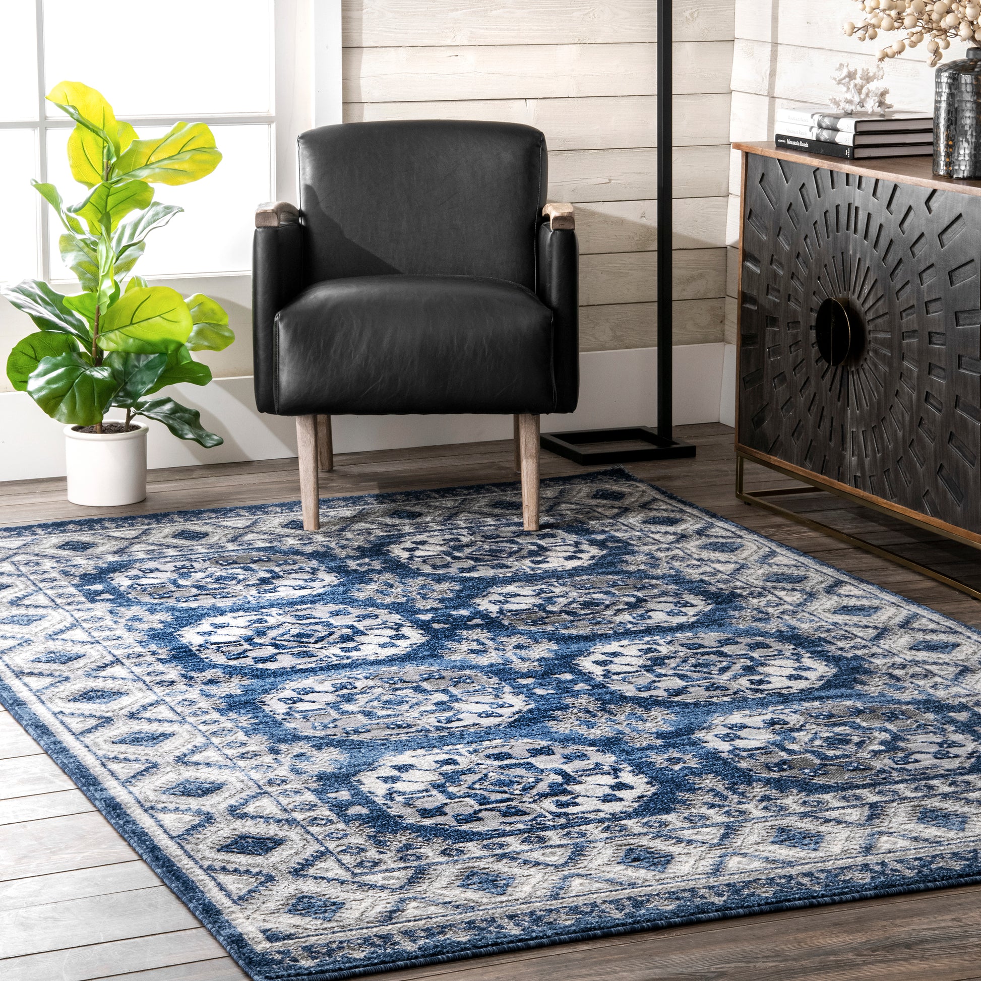 Nuloom Shea Vintage Nsh3234A Blue Area Rug