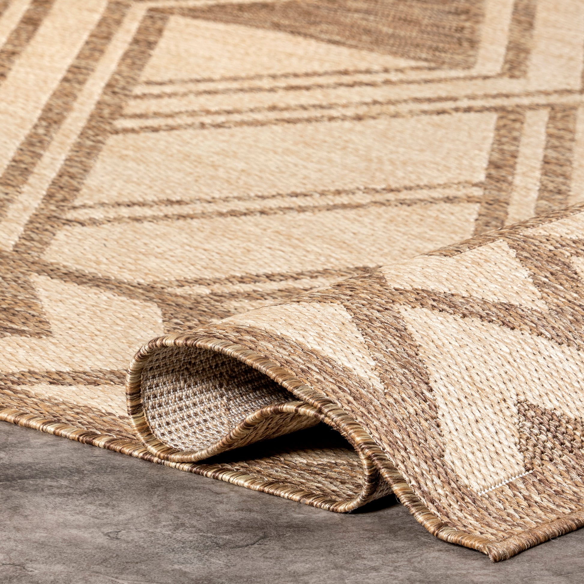 Nuloom Mazie Bold Tribal Nma1822A Beige Area Rug