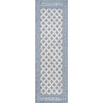 Nuloom Rana Border Nra2856A Blue Area Rug