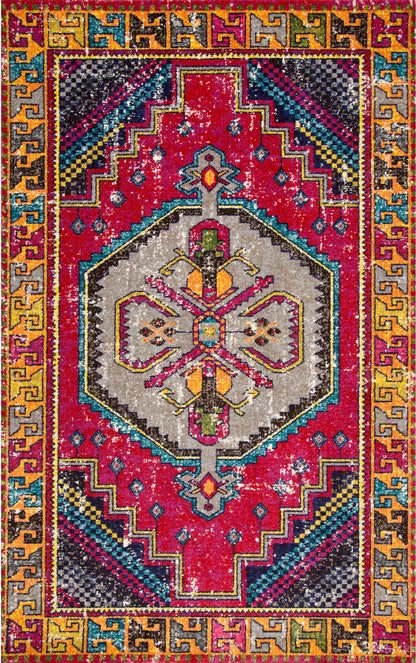 Nuloom Joy Tribal Njo1687A Red Area Rug