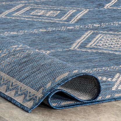 Nuloom Aria Tribal Transitional Nar1809B Blue Area Rug