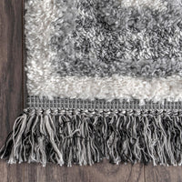 Nuloom Aviana Tribal Trellis Nav2933A Gray Area Rug