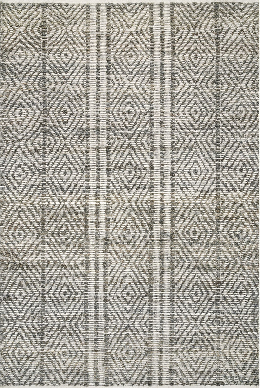 Nuloom Alden Diamonds Nal3309A Dark Gray Area Rug