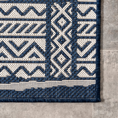 Nuloom Abbey Tribal Nab1799G Navy Area Rug