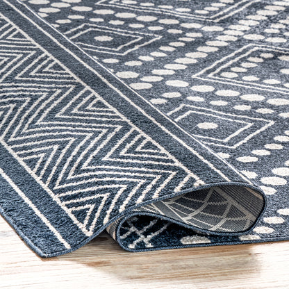 AreaRugs.com Wavaj Nwa1271A Blue Area Rug