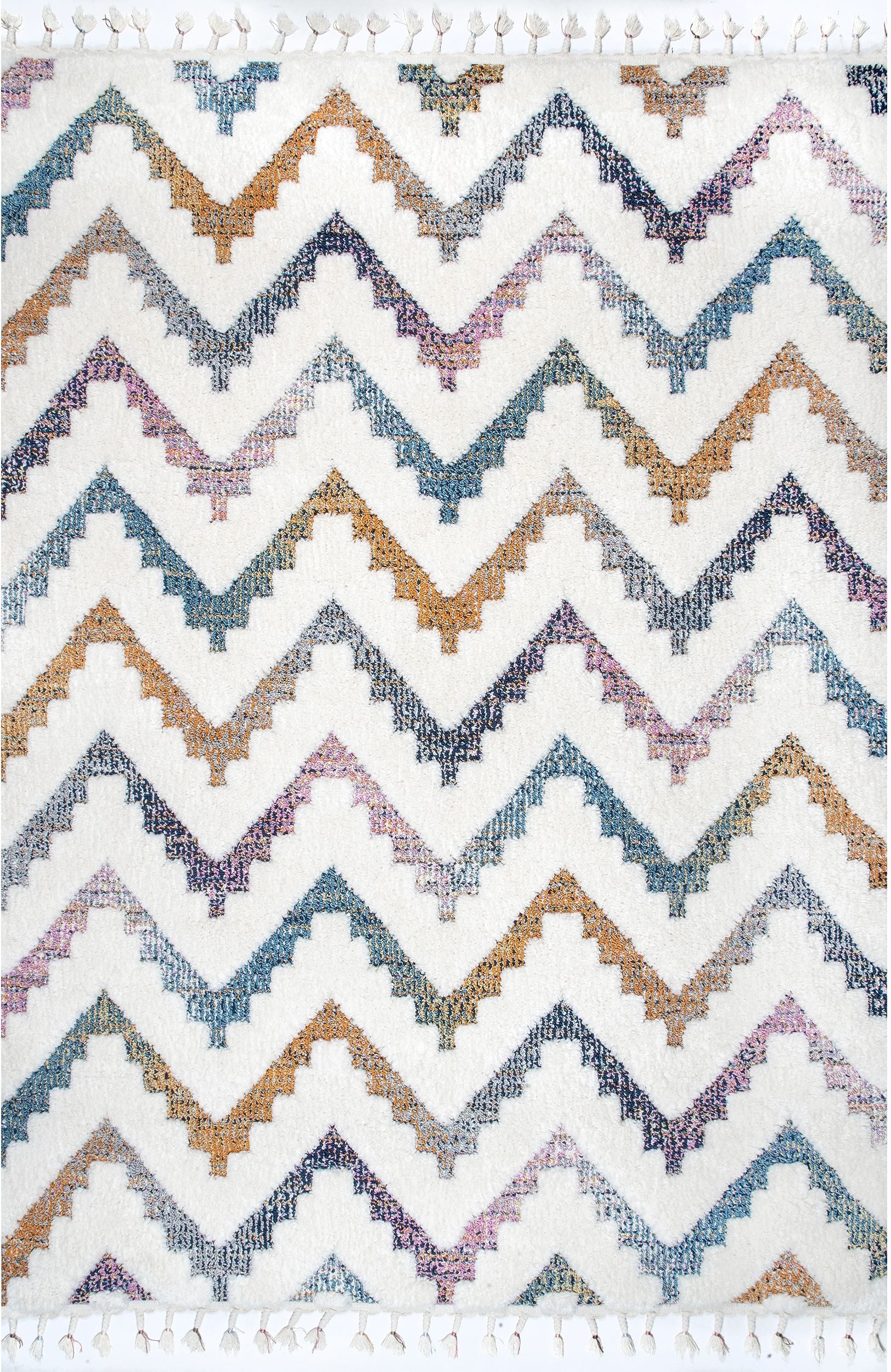 Nuloom Rumi Chevron Nru2986A Beige Area Rug