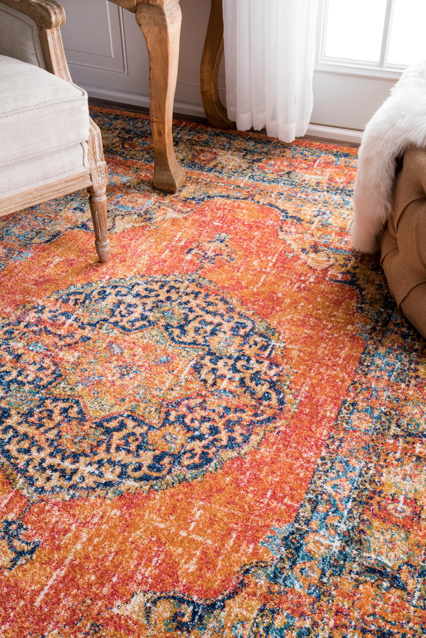 Nuloom Persian Olivia Npe3140C Orange Area Rug