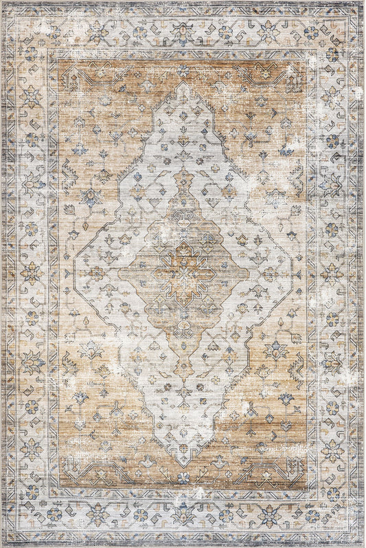 AreaRugs.com Wavaj Nwa1019B Rust Area Rug