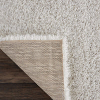 Nourison Luxe Shag Lxs01 Grey Shag Area Rug