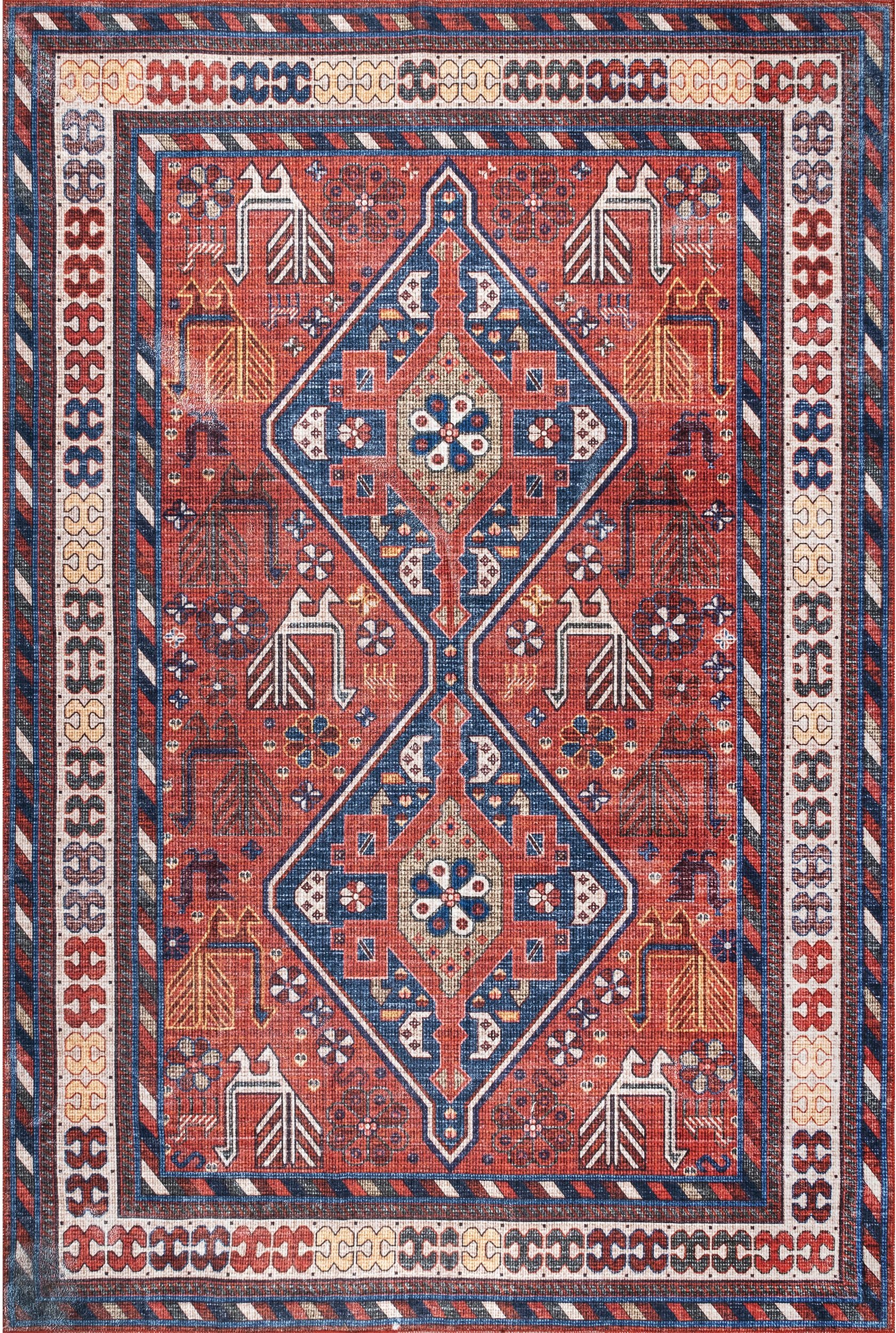 AreaRugs.com Wavaj Nwa1184A Rust Area Rug