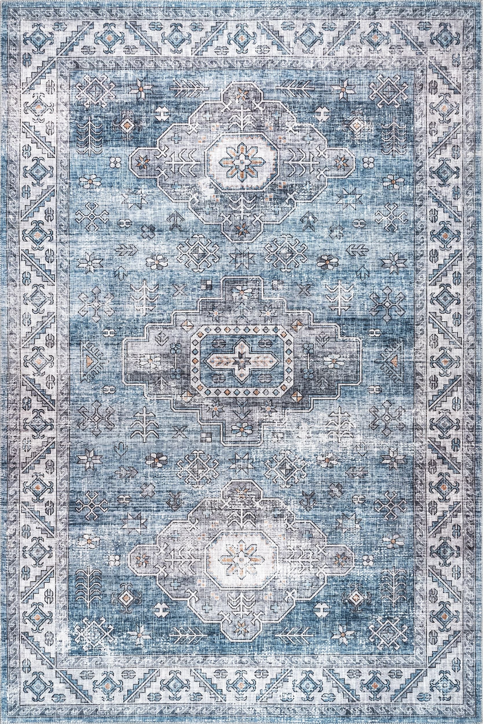 AreaRugs.com Wavaj Nwa1065A Blue Area Rug