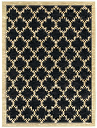 Dynamic Yazd 2816 Black Geometric Area Rug