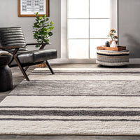 AreaRugs.com Wavaj Nwa1295A Ivory Area Rug