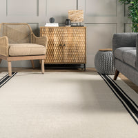 Nuloom Clarissa Casual Stripe Ncl2799A Ivory Area Rug