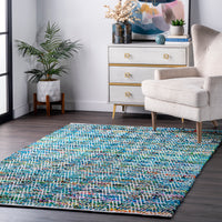 Nuloom Chevron Rochell Nch3599A Green Area Rug
