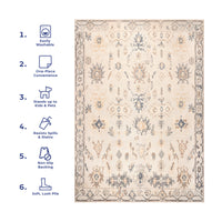 AreaRugs.com Wavaj Nwa1177A Light Gray Area Rug