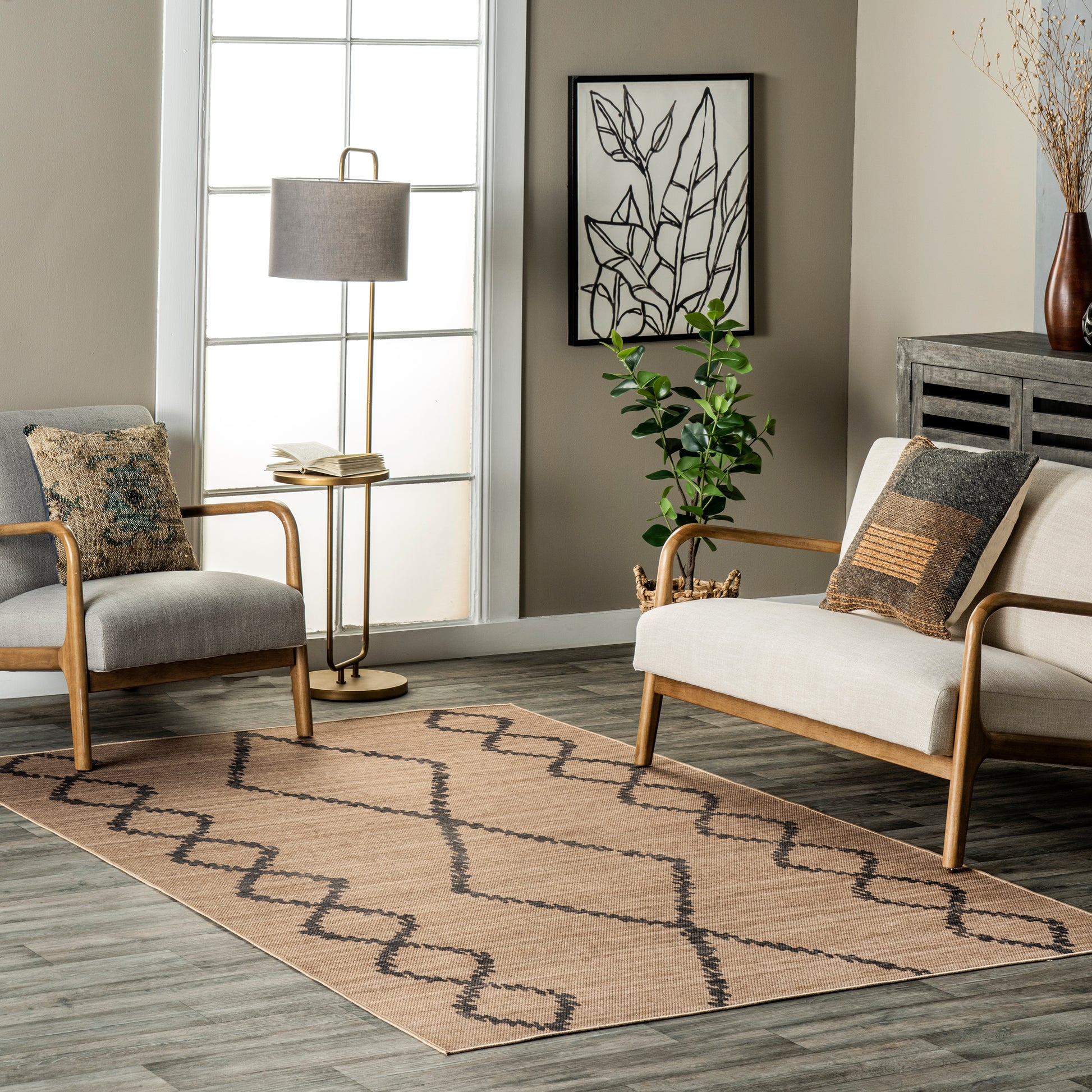 AreaRugs.com Wavaj Nwa1152A Natural Area Rug