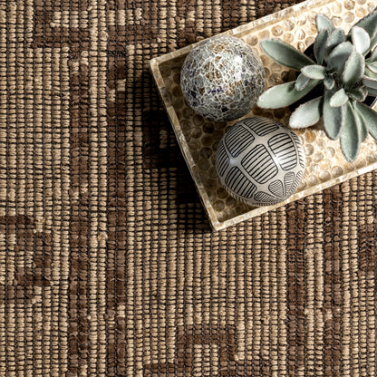 Nuloom Livy And Leather Tribal Nli3574A Natural Area Rug