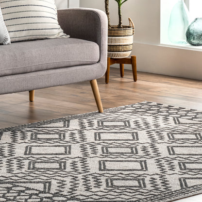 Nuloom Cameron Moroccan Nca1317B Gray Area Rug