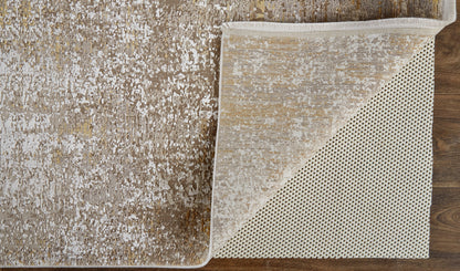 Feizy Cadiz 39Fwf Taupe/Gold Area Rug