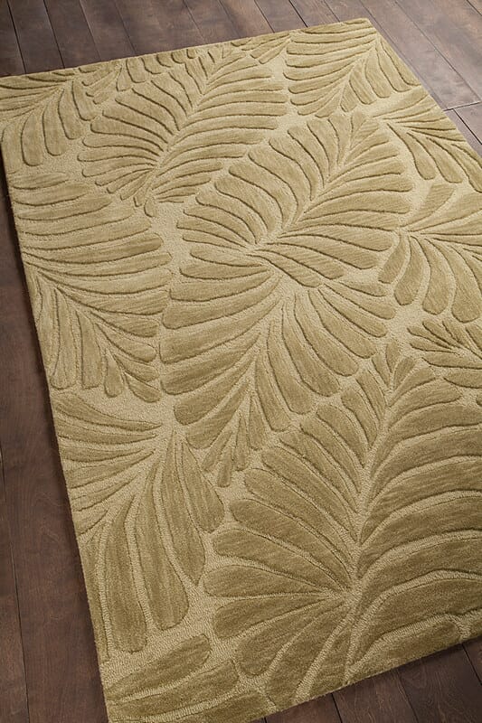 Chandra Yelena Yel43803 Green / Ivory Floral / Country Area Rug