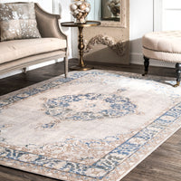 Nuloom Vintage Valerie Nvi3043B Gray Area Rug