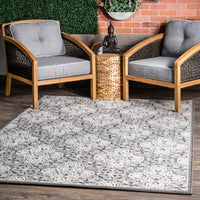 Nuloom Macie Snowflake Nma1558C Gray Area Rug