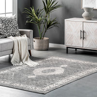 Nuloom Ronnie Elegant Nro2833A Gray Area Rug