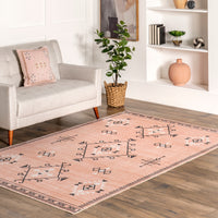 AreaRugs.com Wavaj Nwa1069D Pink Area Rug