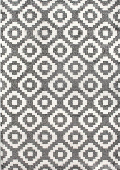 Nuloom Pixel Trellis Julian Npi3222A Gray Area Rug