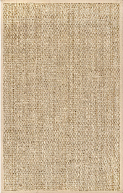 Nuloom Hesse Checker Weave Seagrass Nhe2029D Natural Area Rug
