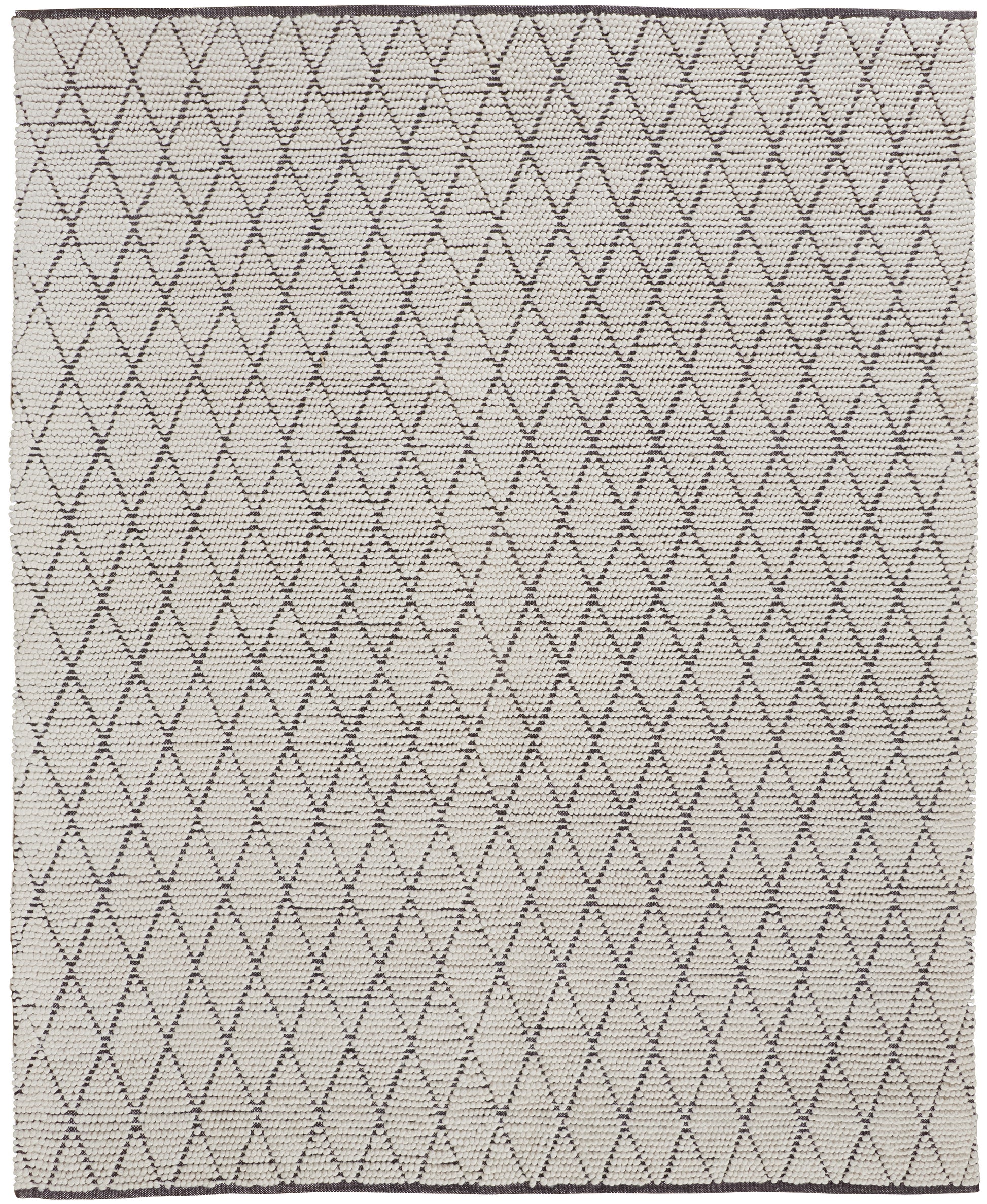 Feizy Thayer 8648F Ivory/Charcoal Area Rug