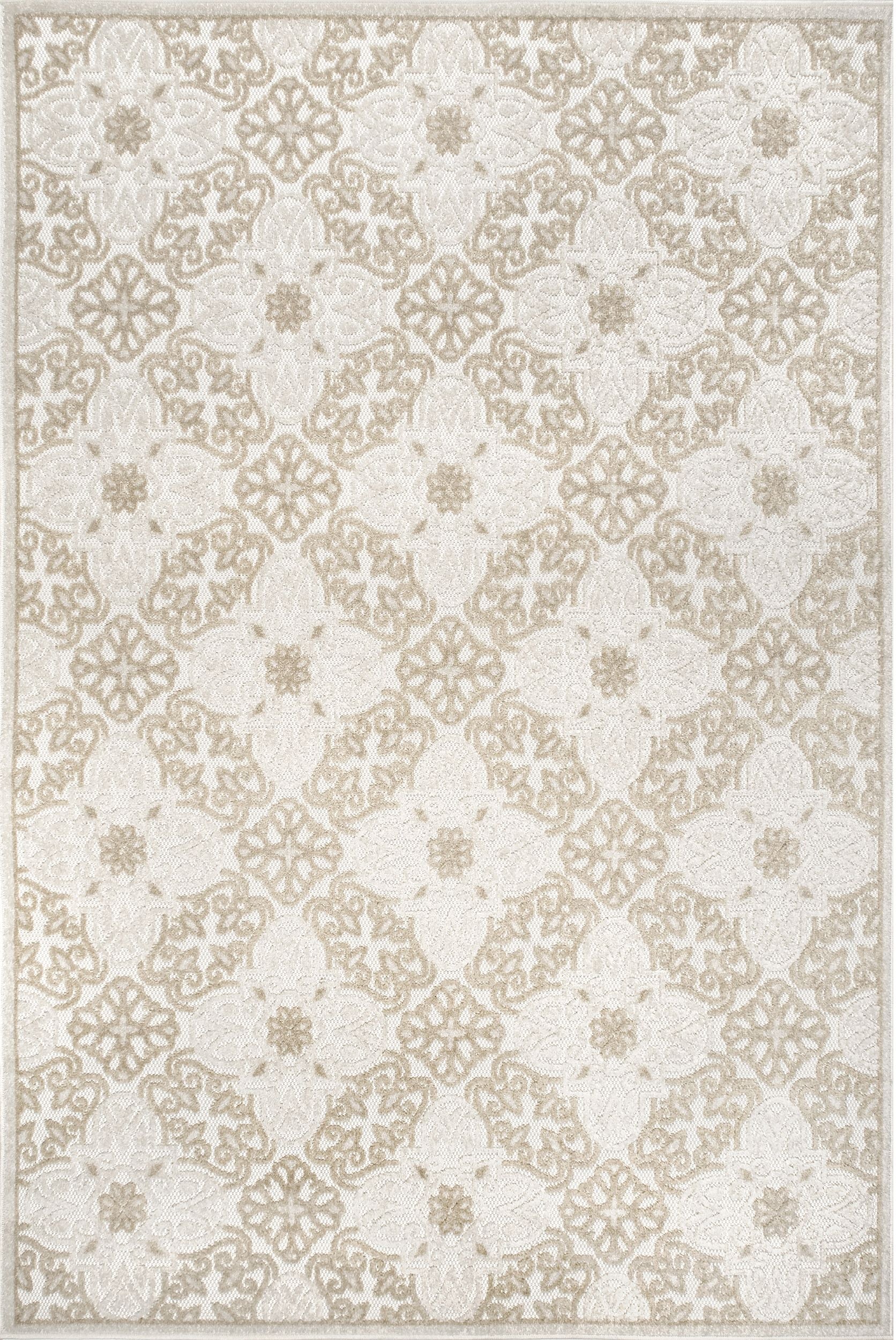 Nuloom Macie Snowflake Nma1558A Beige Area Rug