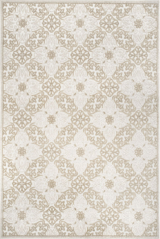 Nuloom Macie Snowflake Nma1558A Beige Area Rug