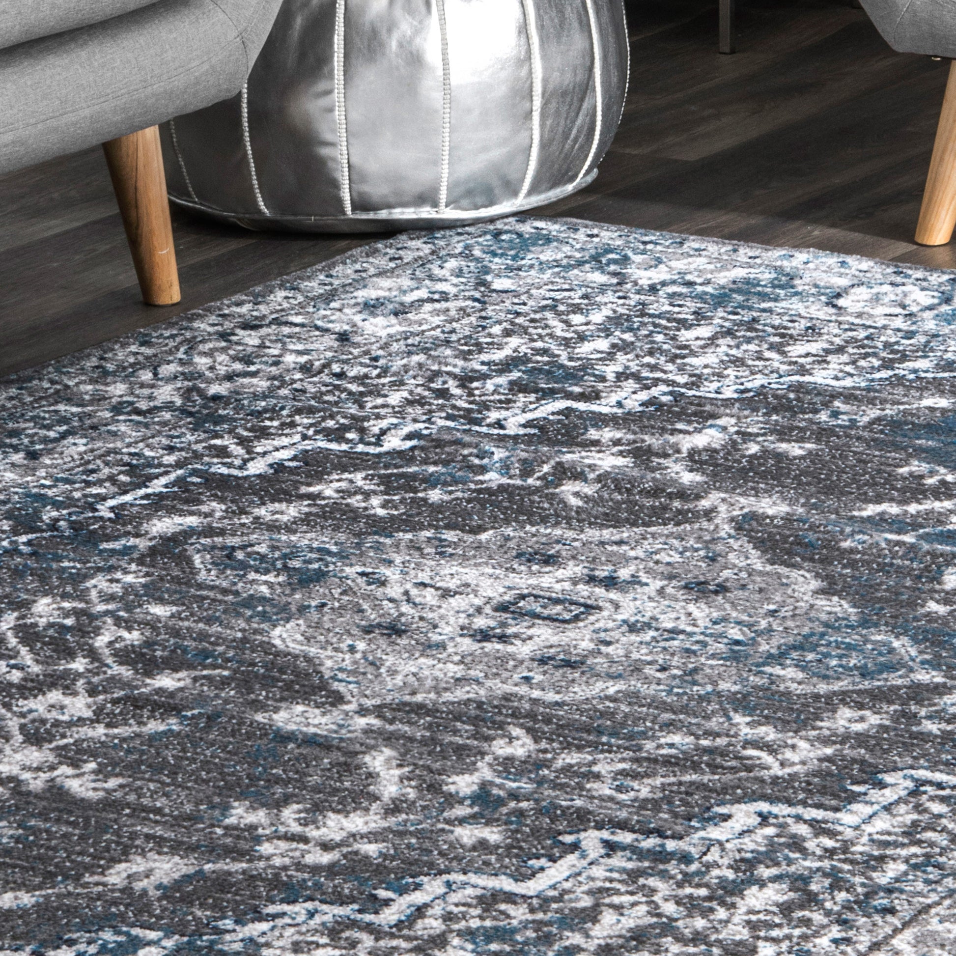 Nuloom Lucille Transitional Nlu2462A Gray Area Rug