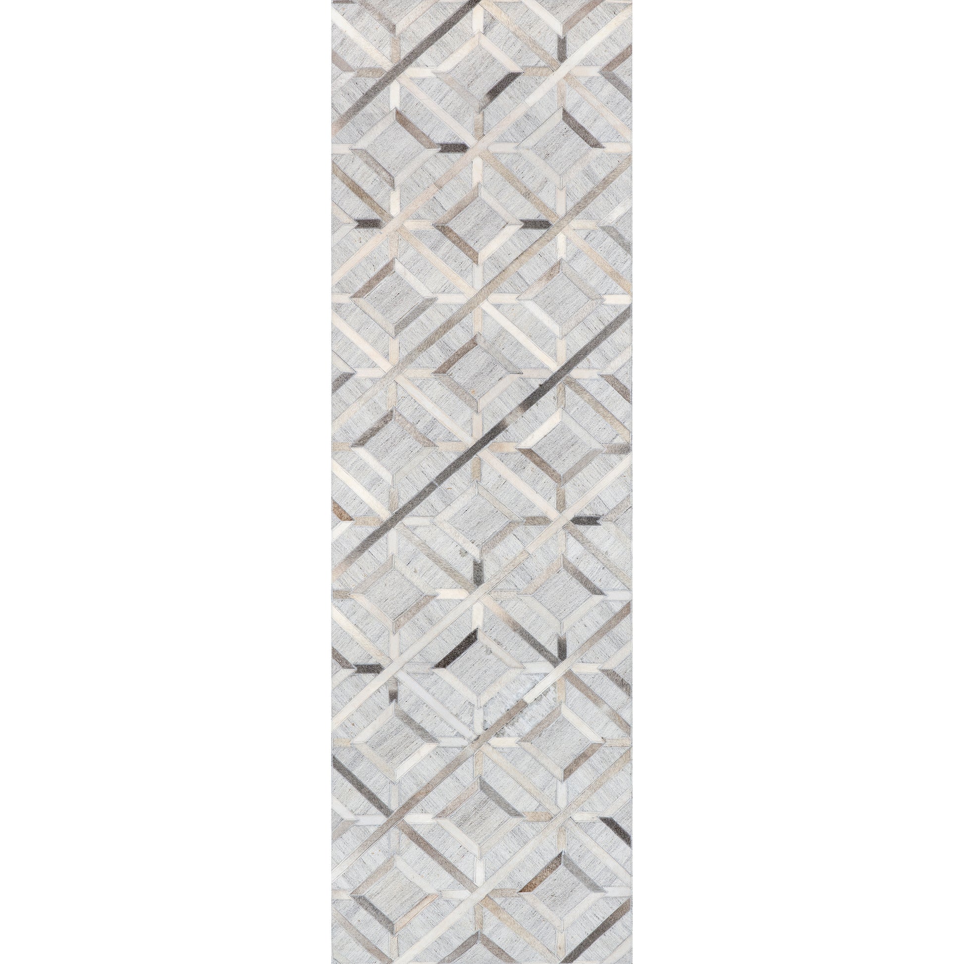 Nuloom Cowhide Chanda Nco3557A Gray Area Rug